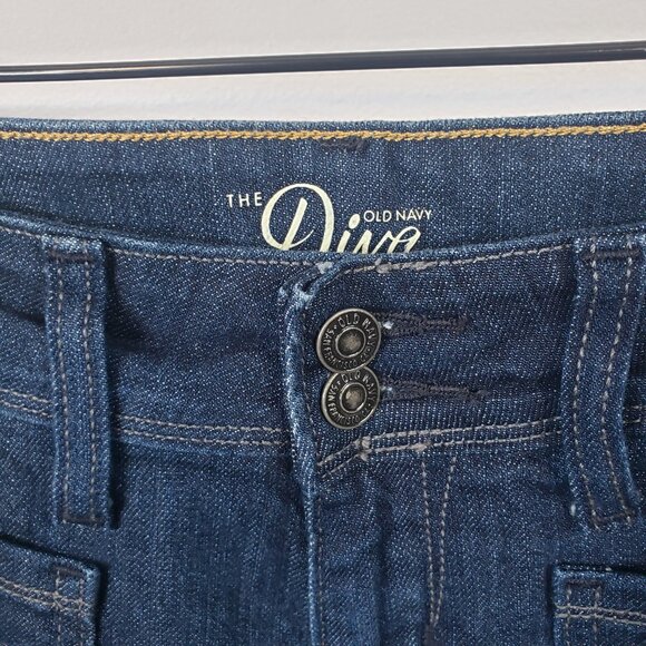 Old Navy The Diva Jean Capris Womens Size 2 Blue Denim Pockets Stretch / B104 - Picture 5 of 8